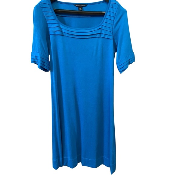 Banana Republic Knit Shift Dress Size S Teal Short Sleeves Stretch Comfy Casual - Picture 9 of 9